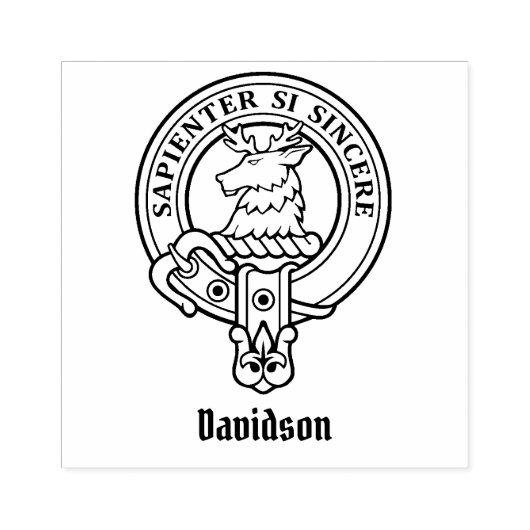 Clan Davidson Wappen Rubber Briefmarke Gummistempel (Prägung)