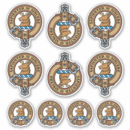 Clan Davidson Wappen Sticker Set