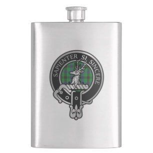 Clan Davidson Wappen & Tartan Flask Flachmann