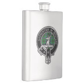 Clan Davidson Wappen & Tartan Flask Flachmann (Rechts)