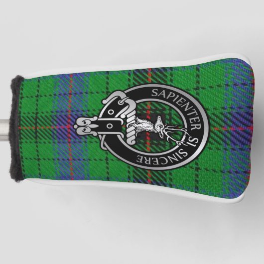 Clan Davidson Wappen & Tartan Golf Head Cover Golf Headcover (Vorderseite)