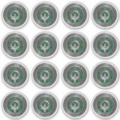 Clan Davidson Wappen & Tartan Knot Aufkleber (Vorderseite)