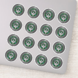 Clan Davidson Wappen & Tartan Knot Aufkleber