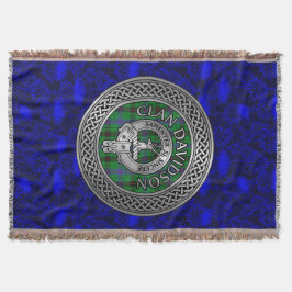 Clan Davidson Wappen & Tartan Knot Decke