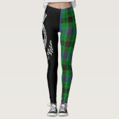 Clan Davidson Wappen & Tartan Leggings (Vorderseite)
