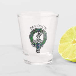 Clan Davidson Wappen & Tartan Shot Glass Schnapsglas