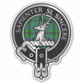 Clan Davidson Wappen & Tartan Sticker (Vorderseite)