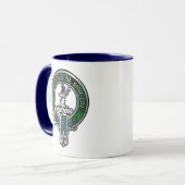 Clan Davidson Wappen & Tartan Tasse (Vorderseite Links)