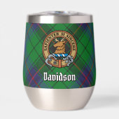 Clan Davidson Wappen über Tartan (Vorderseite)