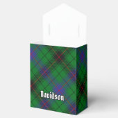 Clan Davidson Wappen über Tartan Geschenkschachtel (Geöffnet)