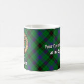 Clan Davidson Wappen über Tartan Kaffeetasse (Mittel)