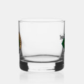 Clan Davidson Wappen über Tartan Whiskyglas (Links)