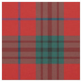 Clan Denny Tartan Red Kariert Stoff (Nahaufnahme)