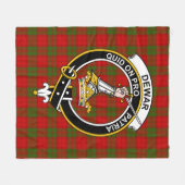 Clan Dewar Tartan Kariert Fleecedecke (Vorderseite (Horizontal))