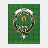 Clan Don Tartan Kariert Fleecedecke (Vorderseite)