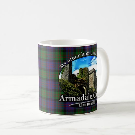 Clan Donald Armadale Castle Scotland Kaffeetasse (VorderseiteRechts)