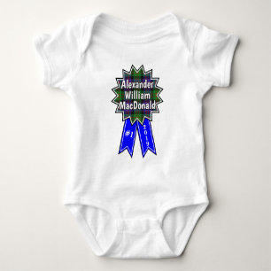 Clan Donald MacDonald #1 Award Blue Ribbon Baby Strampler