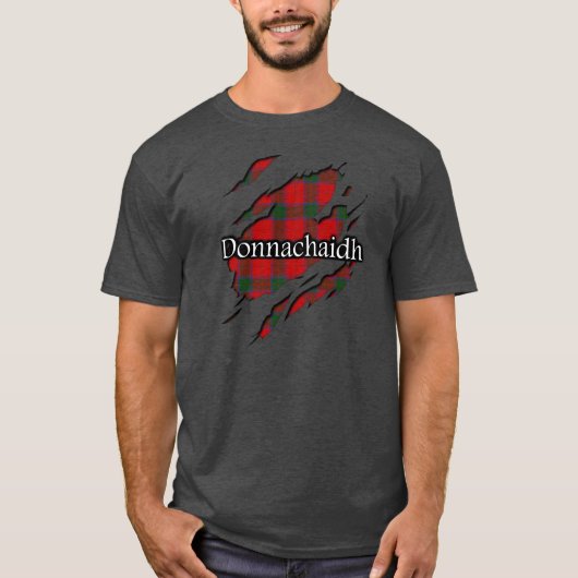 Clan Donnachaidh Robertson Tartan-Geist-Shirt T-Shirt (Vorderseite)