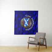 Clan Donnachaidh | Robertson Tartan Knot & Flag Wandteppich (Beispiel (Horizontal))