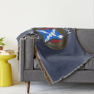 Clan Donnachaidh Robertson Tartan Knot & Flagge Decke