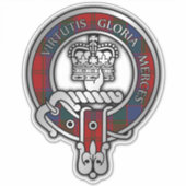 Clan Donnachaidh (Robertson) Tartan-Wappen Aufkleber (Vorderseite)