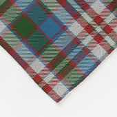 Clan Donnachaidh (Robertson) Wappen & Dress Tartan Fleecedecke (Ecke)