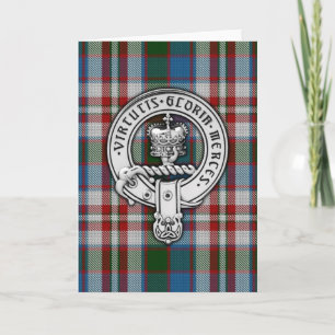 Clan Donnachaidh (Robertson) Wappen & Dress Tartan Karte