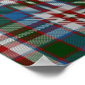 Clan Donnachaidh (Robertson) Wappen & Dress Tartan Poster (Ecke)