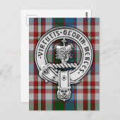 Clan Donnachaidh (Robertson) Wappen & Dress Tartan Postkarte (Vorne/Hinten)