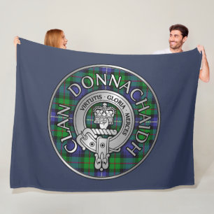 Clan Donnachaidh /Robertson Wappen & Hunting Tarta Fleecedecke