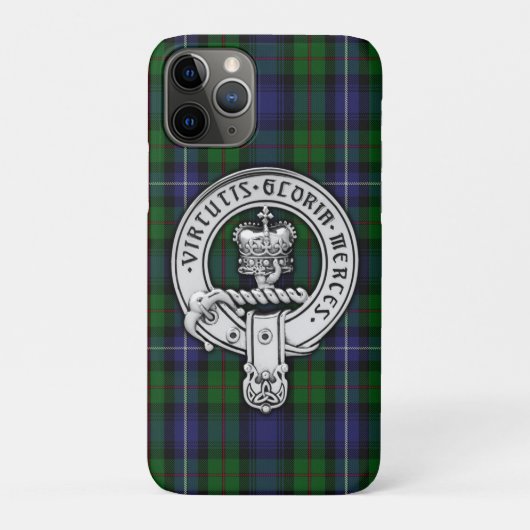 Clan Donnachaidh (Robertson) Wappen /Jagd Tartan Case-Mate iPhone Hülle (Rückseite)