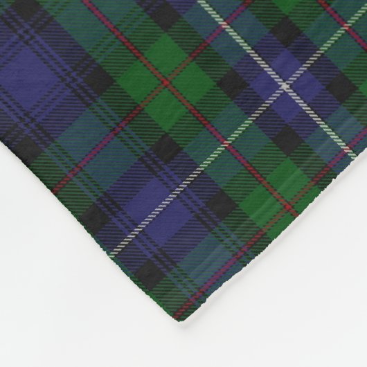 Clan Donnachaidh (Robertson) Wappen /Jagd Tartan Fleecedecke (Ecke)