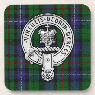 Clan Donnachaidh (Robertson) Wappen /Jagd Tartan Getränkeuntersetzer