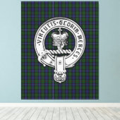 Clan Donnachaidh (Robertson) Wappen /Jagd Tartan Leinwanddruck (Insitu (Holzboden))