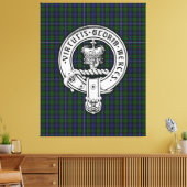 Clan Donnachaidh (Robertson) Wappen /Jagd Tartan Leinwanddruck (Insitu (Wohnzimmer))