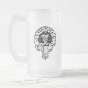 Clan Donnachaidh (Robertson) Wappen /Jagd Tartan Mattglas Bierglas