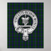 Clan Donnachaidh (Robertson) Wappen /Jagd Tartan Poster (Vorne)