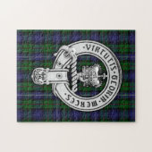Clan Donnachaidh (Robertson) Wappen /Jagd Tartan Puzzle (Horizontal)