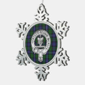 Clan Donnachaidh (Robertson) Wappen /Jagd Tartan Schneeflocken Zinn-Ornament (Rechts)