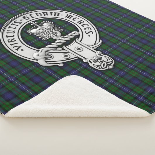 Clan Donnachaidh (Robertson) Wappen /Jagd Tartan Sherpadecke (3/4)