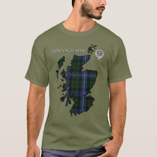 Clan Donnachaidh (Robertson) Wappen /Jagd Tartan T-Shirt
