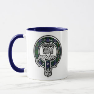Clan Donnachaidh (Robertson) Wappen /Jagd Tartan Tasse