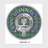 Clan Donnachaidh | Robertson Wappen & Tartan Aufkleber (Blatt)