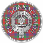 Clan Donnachaidh | Robertson Wappen & Tartan Aufkleber (Vorderseite)
