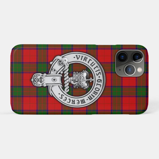 Clan Donnachaidh (Robertson) Wappen & Tartan Case-Mate iPhone Hülle (Rückseite (Horizontal))