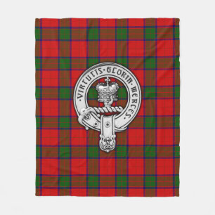 Clan Donnachaidh (Robertson) Wappen & Tartan Fleecedecke