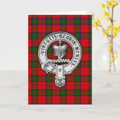 Clan Donnachaidh (Robertson) Wappen & Tartan Karte (Gelbe Blume)
