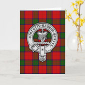 Clan Donnachaidh (Robertson) Wappen & Tartan Karte (Gelbe Blume)