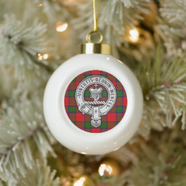 Clan Donnachaidh (Robertson) Wappen & Tartan Keramik Kugel-Ornament