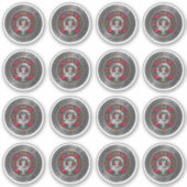 Clan Donnachaidh | Robertson Wappen & Tartan Knot Aufkleber (Vorderseite)